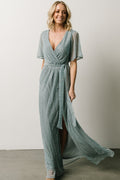 Grace Sparkle Gown | Dusty Blue