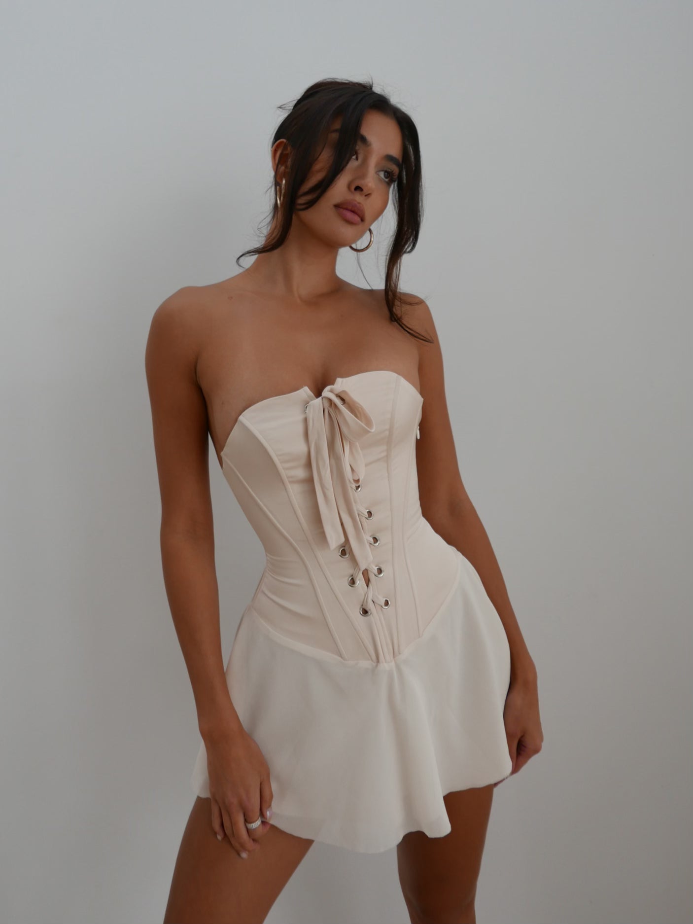 Livia Corset Dress - Beige🎁 2024 New Party Evening Dresses